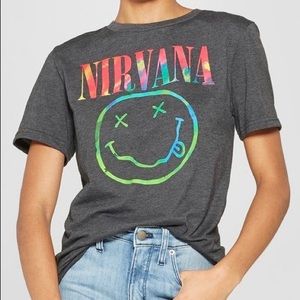 Women's Nirvana Neon Smile Short Sleeve T-Shirt